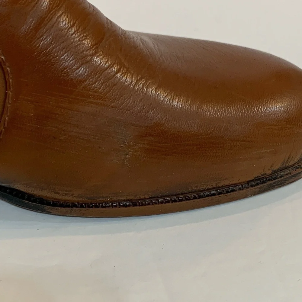 1970’s Women’s Vintage Brown Zip Ankle Booties Boots Sz 7